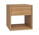 skølm Nachtschrank Floki Eiche Massivholz mit Schublade Bild 2