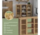 Bellamio Hochschrank Newa aus Bambus, 9 Fächer Bild 3