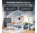 Bellabino Hausbett Bia Weiß mit Matratze und Rausfallschutz Bild 5