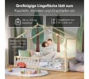 Bellabino Hausbett Bia mit Matratze und Lattenrost - Massivholz Kiefer Natur Bild 5
