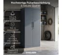 STEELSØN Garderobenschrank Regulus Anthrazit Stahl mit Schloss Bild 1