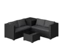 STEELSØN Veloria Lounge-Sitzgruppe Schwarz Anthrazit 4-tlg. Bild 1