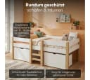 Bellabino Hochbett Aspy mit Matratze und Schubladen Weiß Bild 4