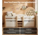 Bellabino Hochbett Aspy mit Matratze und Schubladen Weiß Bild 5