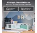 Bellabino Kinderbett Vere Weiß mit Matratze und Rausfallschutz Bild 5