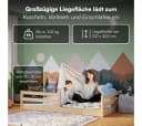 Bellabino Kinderbett Iskri Bodenbett mit Rausfallschutz Massivholz Kiefer Bild 5