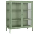 skølm Highboard Norns mit Glastüren Mintgrün Metallkommode Bild 2
