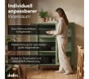 skølm Highboard Norns mit Glastüren Mintgrün Metallkommode Bild 5