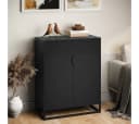 skølm Kommode Izar Metall Schwarz Highboard Doppeltür Bild 2