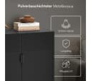 skølm Kommode Izar Metall Schwarz Highboard Doppeltür Bild 4