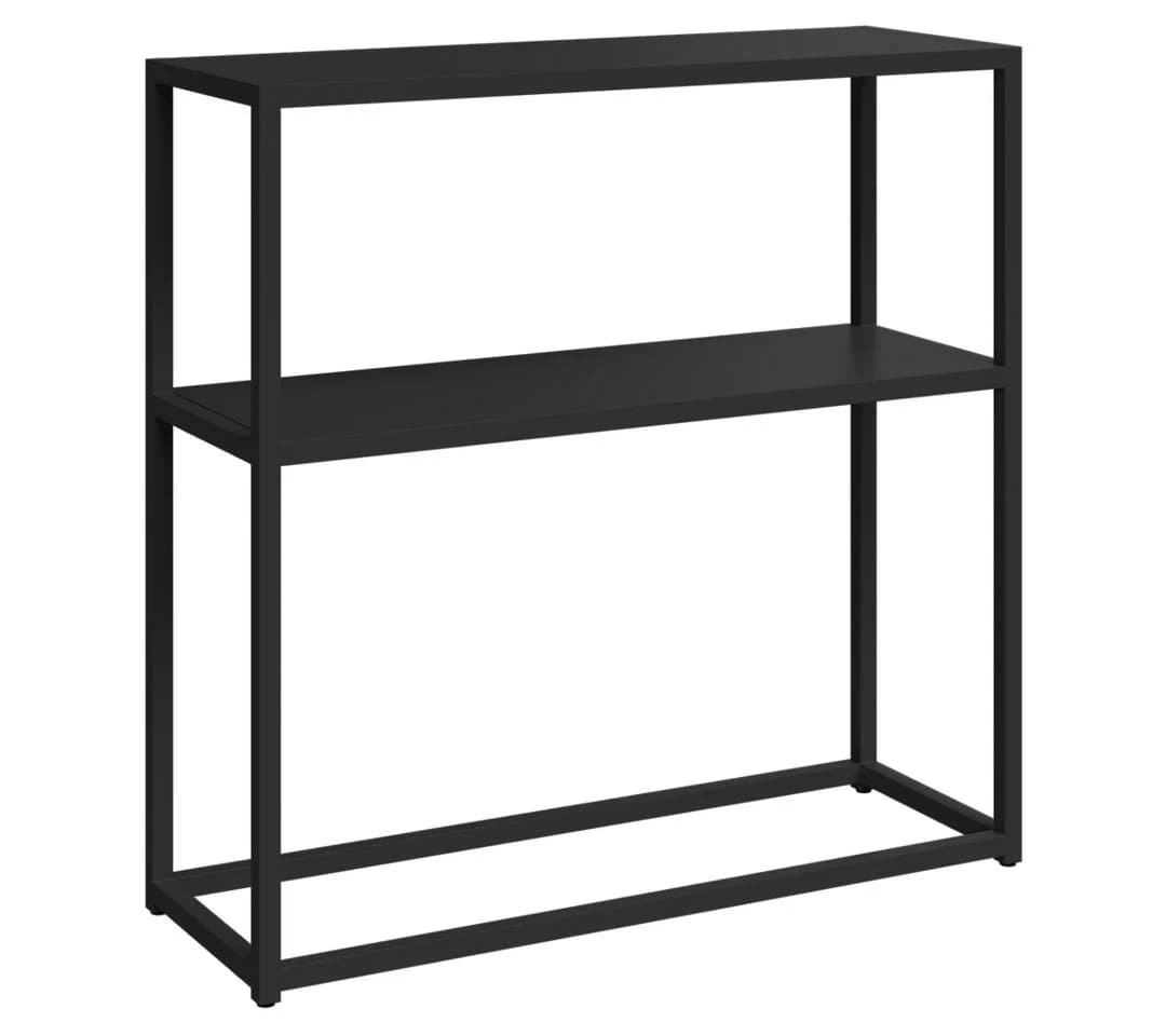 skølm Konsolentisch Skadi Schwarz Metallregal mit 2 Ablageflächen