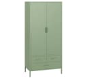 skølm Kleiderschrank Atria Metall Mintgrün 3 Schubladen 2 Kleiderstangen Bild 1