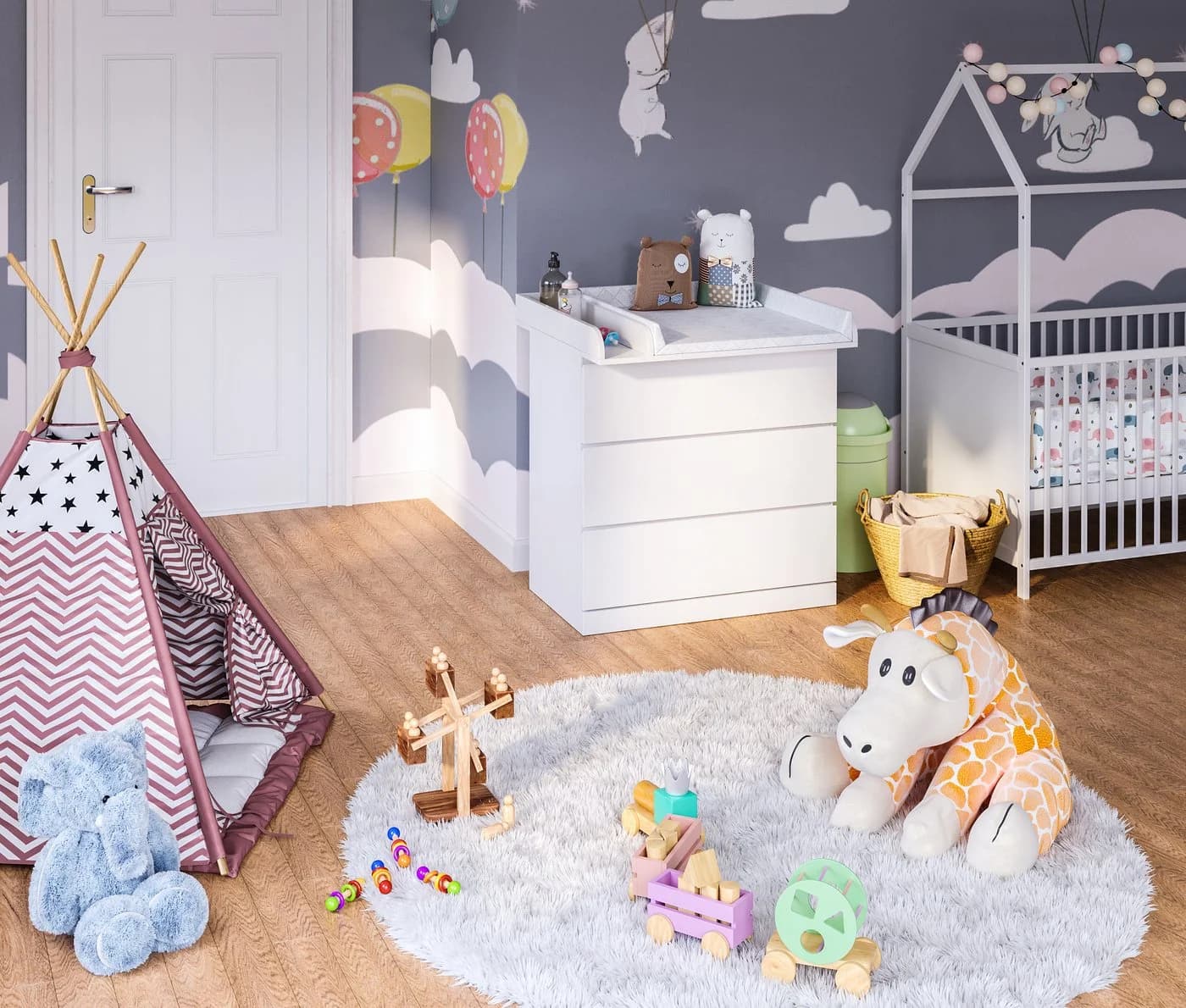 Bellabino Wickelaufsatz Oti für IKEA Malm Hemnes Nordli