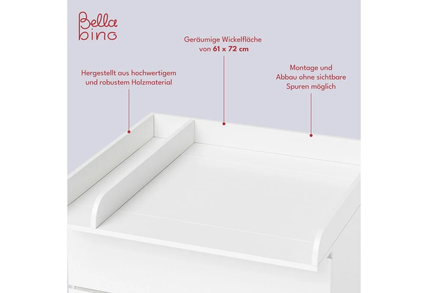 Bellabino Wickelaufsatz Oti für IKEA Malm Hemnes Nordli - Bild 4