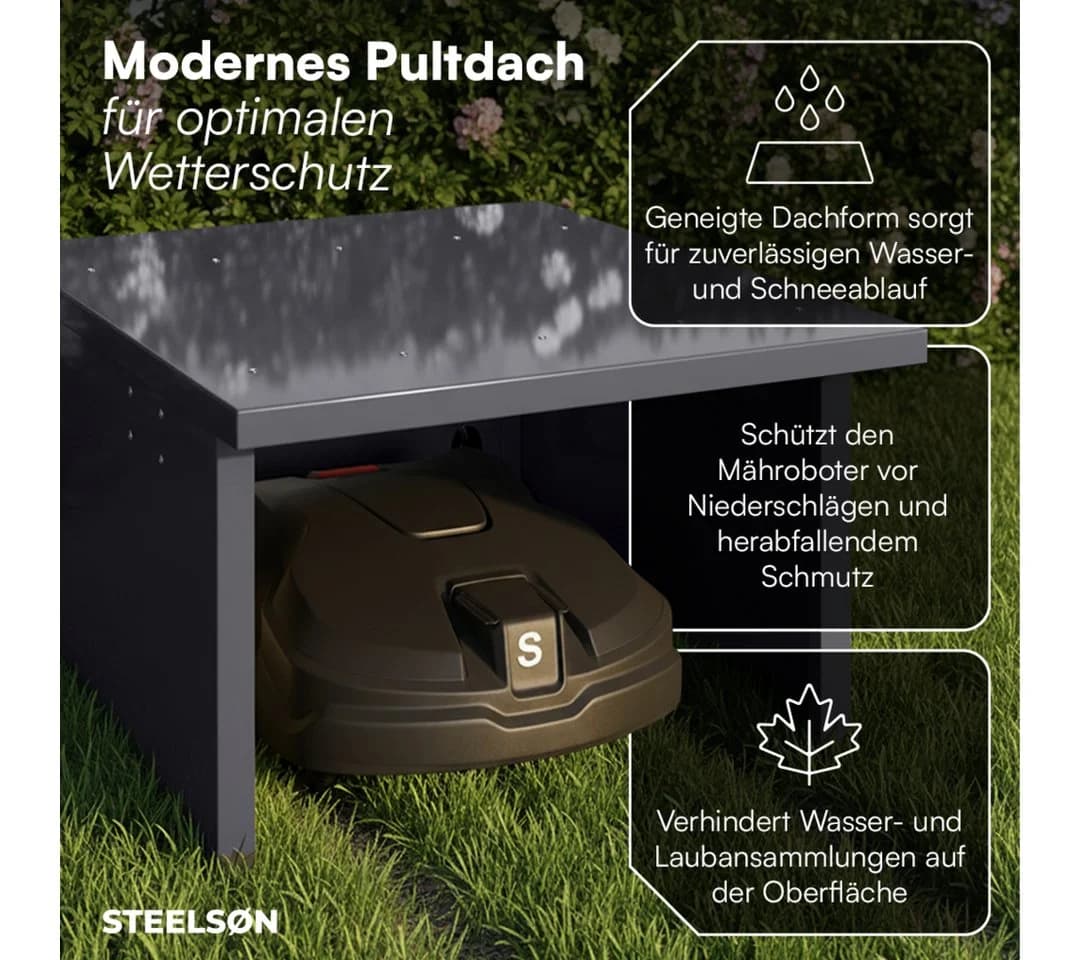 STEELSØN Mähroboter-Garage Drakon Anthrazit - Bild 3