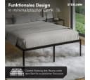 STEELSØN Metallbett Situla Schwarz Modernes Design Bild 5