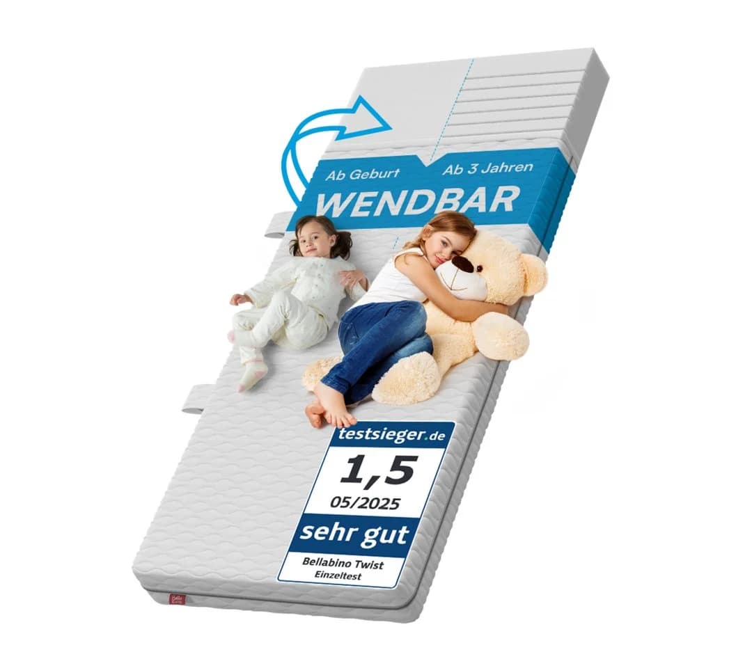 Bellabino Kindermatratze Twist Wendbar 7-Zonen H1/H2 - Bild 2