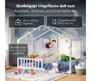 Bellabino Hausbett Bia Weiß mit Matratze und Rausfallschutz Bild 5