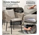 STEELSØN Gartenstuhl Nair 2er Set Beige Polyrattan Bild 1
