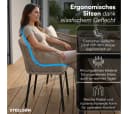 STEELSØN Gartenstuhl Nair 2er Set Beige Polyrattan Bild 3