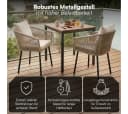 STEELSØN Gartenstuhl Nair 2er Set Beige Polyrattan Bild 5