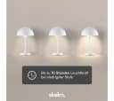 skølm Tischleuchte Aeriala mit Akku, Weiß, dimmbar, LED, Pilzform Bild 3