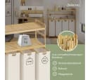 Bellamio Wäschekorb Newa Bambus 4 Fächer 200L Beige Bild 1