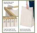 Bellamio Wäschekorb Newa Bambus 4 Fächer 200L Beige Bild 3