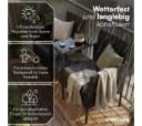 STEELSØN Velara Balkonset 2er Sofa mit Mitteltisch Schwarz/Anthrazit Bild 1