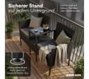 STEELSØN Velara Balkonset 2er Sofa mit Mitteltisch Schwarz/Anthrazit Bild 4
