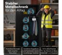 STEELSØN Garderobenschrank Regulus Abschließbar Schwarz Stahl Bild 3