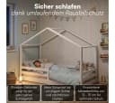 Bellabino Hausbett Abia Weiß mit Lattenrost und Rausfallschutz Bild 4