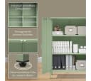 skølm Kommode Ituri Metall Mintgrün Highboard mit 2 Einlegeböden Bild 3
