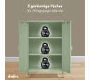 skølm Kommode Ituri Metall Mintgrün Highboard mit 2 Einlegeböden Bild 5