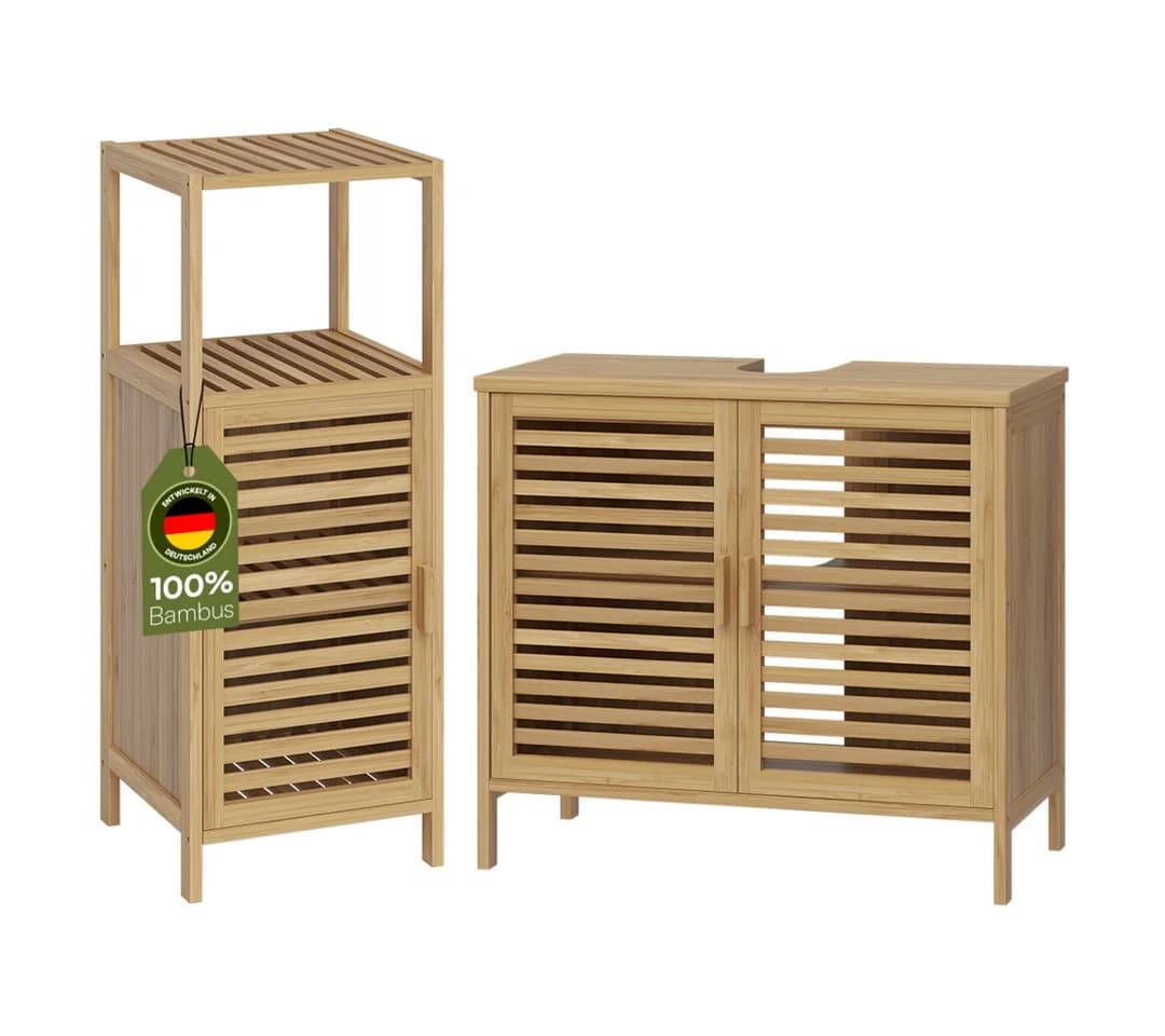 Bellamio Badmöbel-Set Newa Bambus 2-teilig - Bild 2