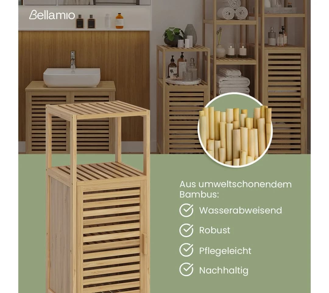 Bellamio Badmöbel-Set Newa Bambus 2-teilig - Bild 3