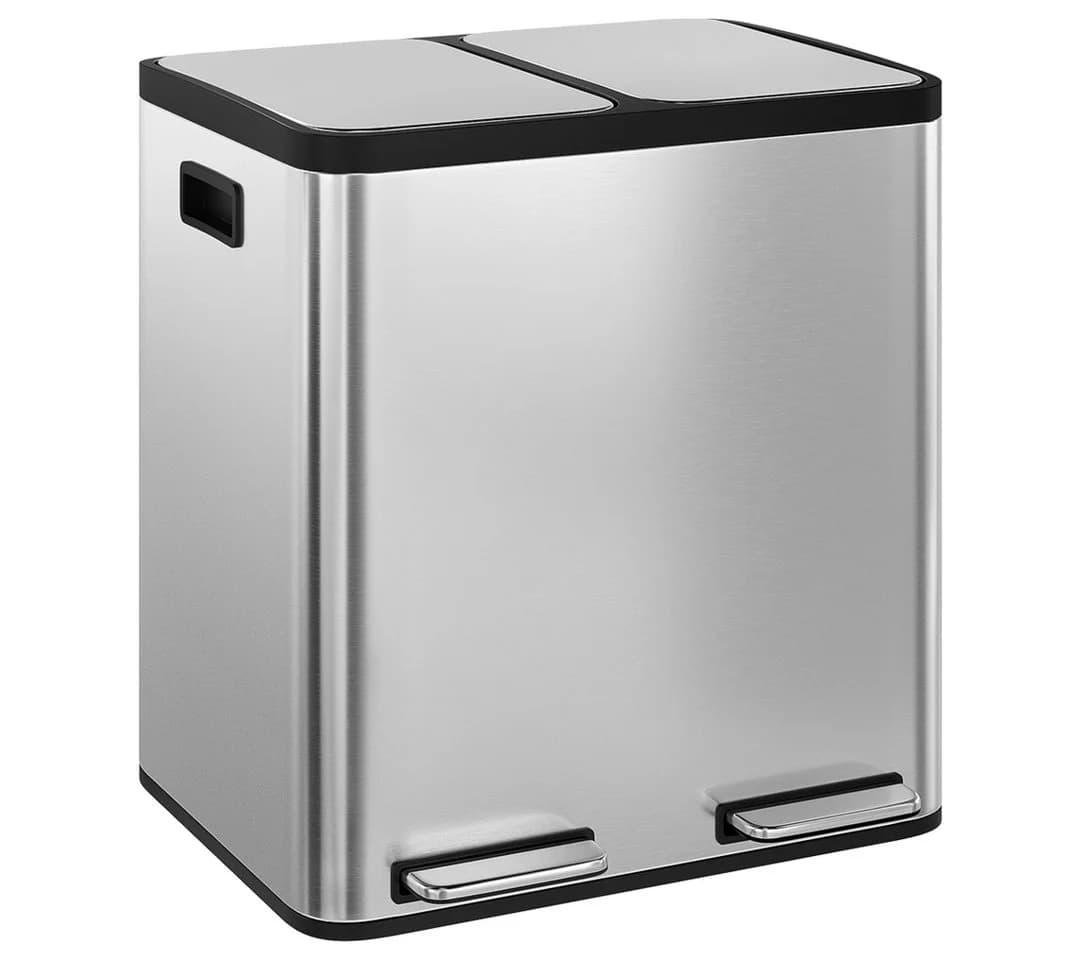 STEELSØN Mülleimer Epsilon Soft-Close Edelstahl 2x15L Silber - Bild 2