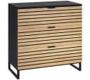 Bellamio Kommode Luvua Schwarz/Eichenoptik 80cm Bild 2