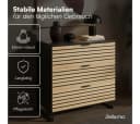 Bellamio Kommode Luvua Schwarz/Eichenoptik 80cm Bild 4