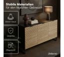 Bellamio Kommode Luvua Schwarz Eichenoptik 135cm Sideboard Bild 3