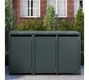 STEELSØN Mülltonnenbox Thoria 120 L Anthrazit 3 Türen Bild 1