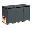 STEELSØN Mülltonnenbox Thoria 120 L Anthrazit 3 Türen Bild 2