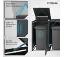 STEELSØN Mülltonnenbox Thoria 120 L Anthrazitgrau Bild 3