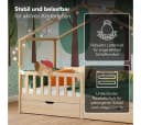 Bellabino Kinderbett Bia Hausbett mit Schubladen und Rausfallschutz Bild 3