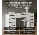 Bellamio Schreibtisch Nore Weiß mit 9 Schubladen Bild 3