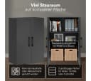 Bellamio Mehrzweckschrank Apol 88 cm hoch Anthrazitschwarz Büroschrank Bild 3