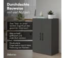 Bellamio Mehrzweckschrank Apol 88 cm hoch Anthrazitschwarz Büroschrank Bild 4