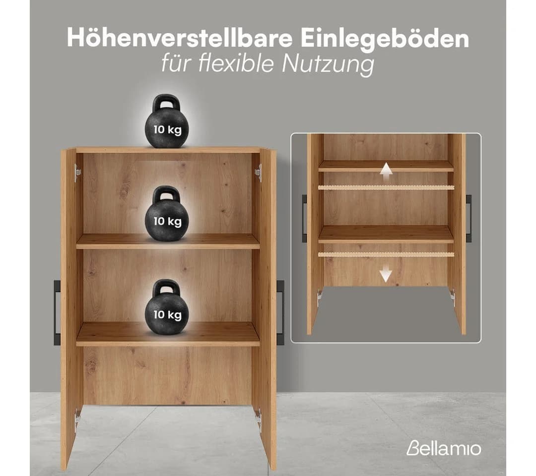 Bellamio Mehrzweckschrank Apol Eichenoptik 3 Fächer - Bild 5