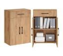 Bellamio Mehrzweckschrank Apol 88 cm - Eichenoptik Bild 2