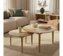 skølm Couchtisch Åsarna aus Eiche Massivholz 2er Set Bild 3